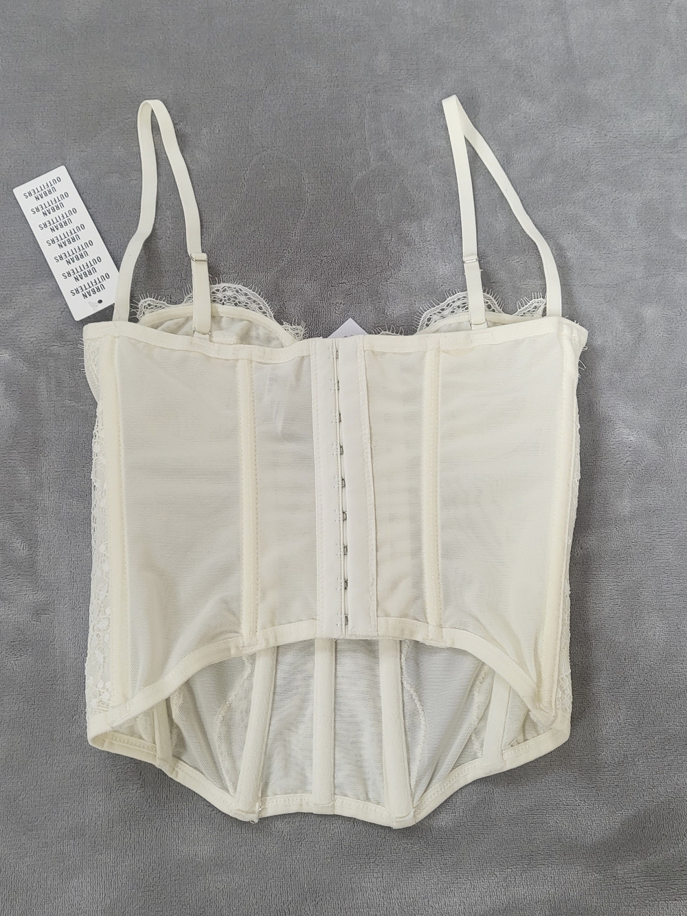 Modern Love Cream Lace Bustier Corset Top - Picture 2 of 3